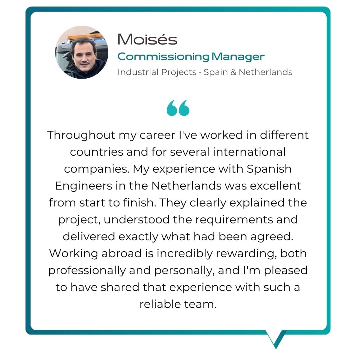 Commissioning Manager Industrial Projects EPC