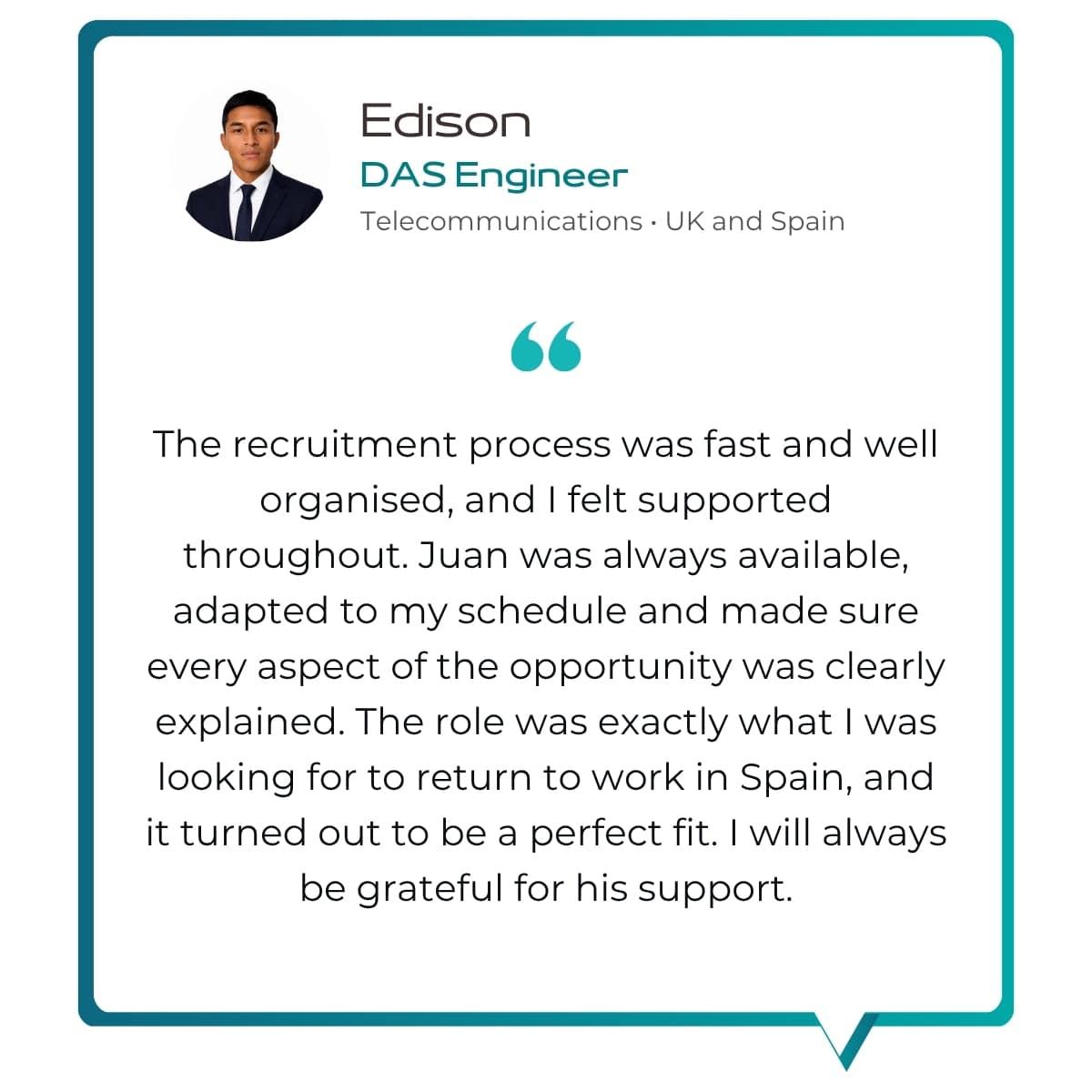 DAS ENGINEERS TECHNICAL BUILT PROJECT MANAGER TELECOMMUNICATIONS