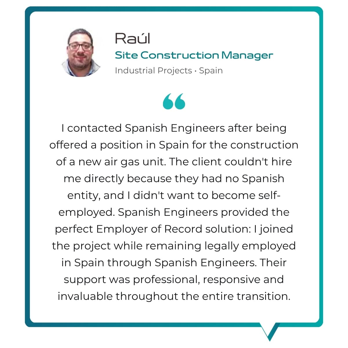 Site Construction Manager Industrial projects
