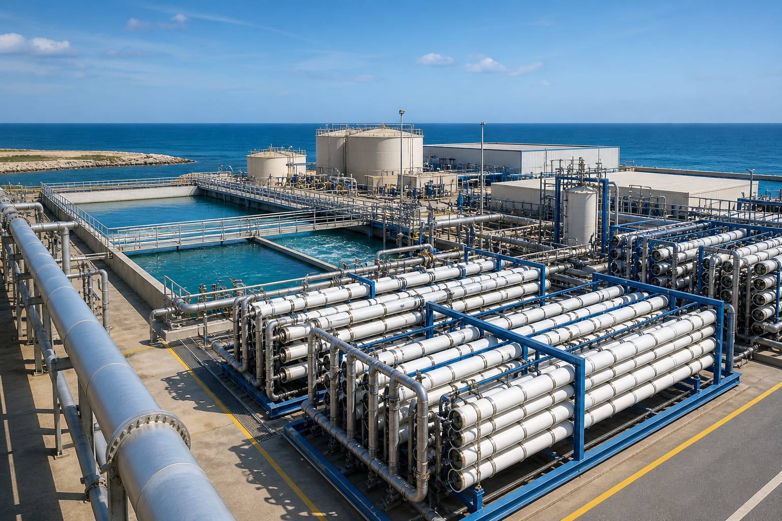 Water treatment desalination plant Spain