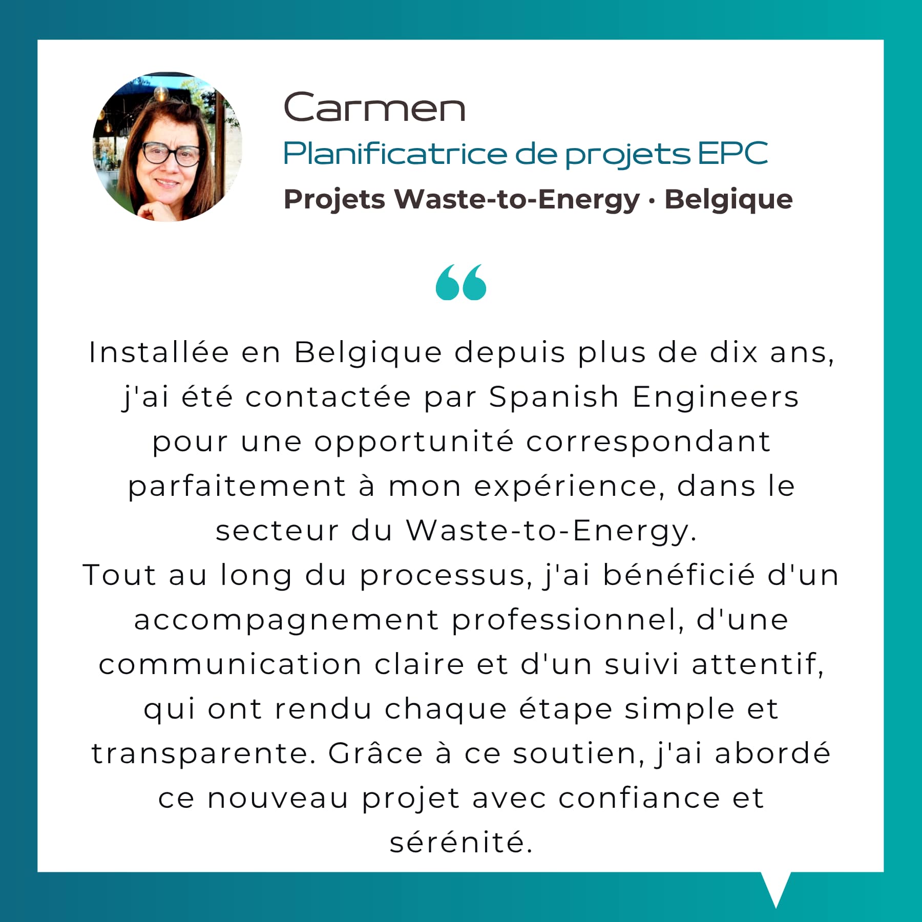 témoignage d'une planificatrice de projets Waste-to-Energy en Belgique