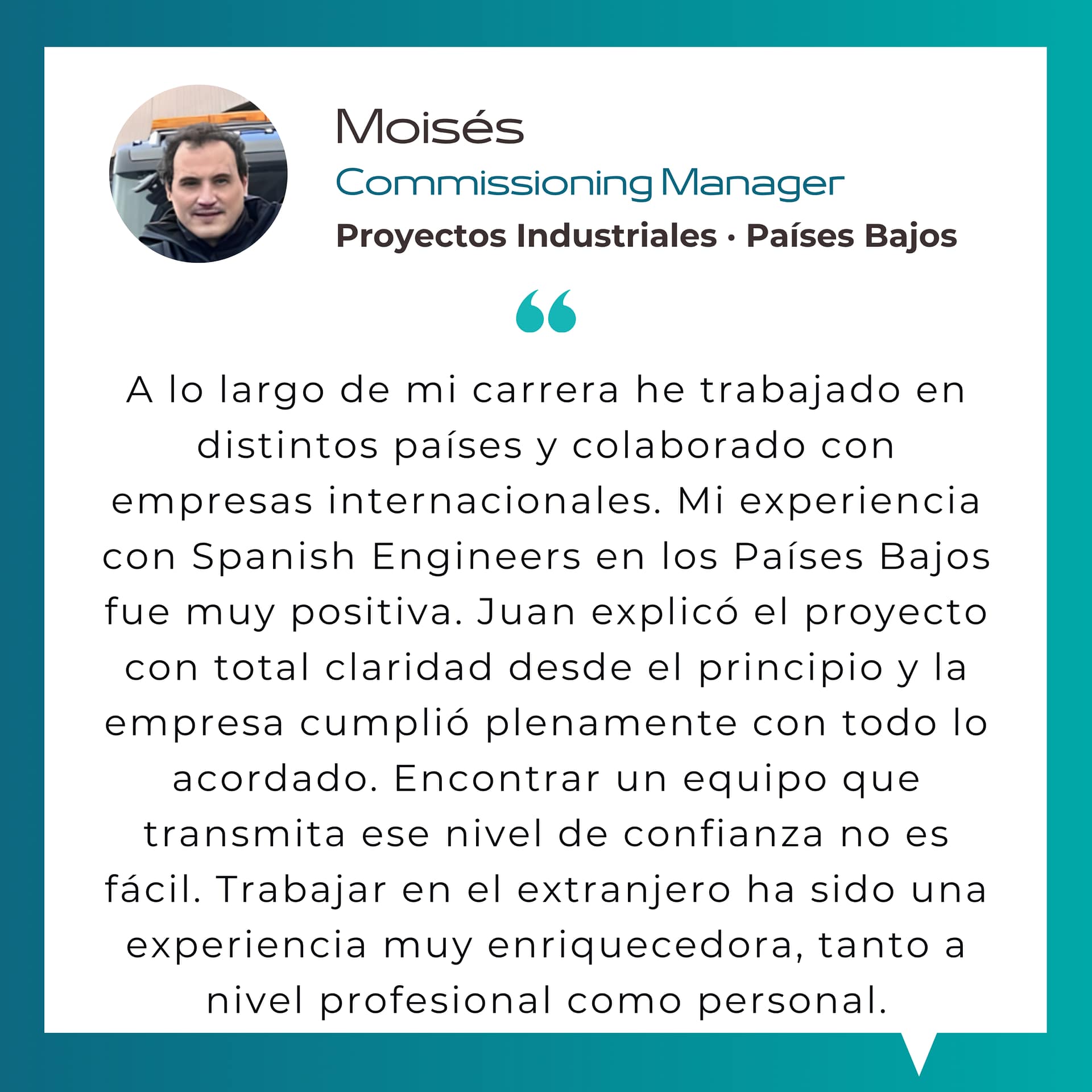 Commissioning Manager Industrial Construction Projects